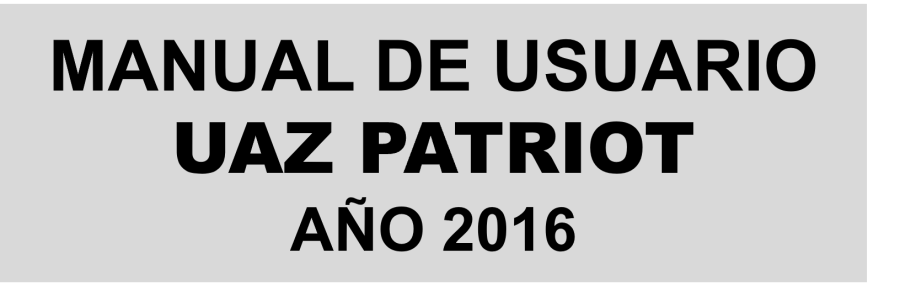 imagen de UAZ PATRIOT – AÑO 2016