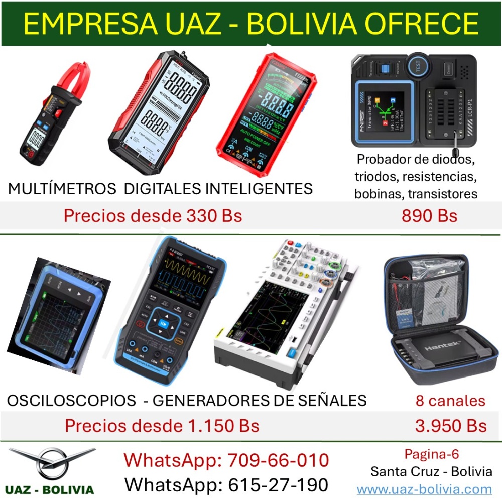 imagen de Multímetros inteligentes & Osciloscopios – generadores de señales 